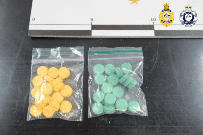 Metonitazene tablets seized by the Australian Federal Police Metonitazene tablets seized by the Australian Federal Police