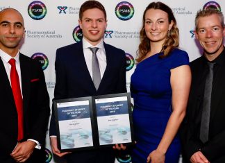 Pharmacy Student of the Year announced for 2018 Pharmacist of the year award winner