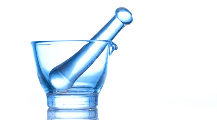 Quantifying drug loss while crushing tablets glass mortar and pestle