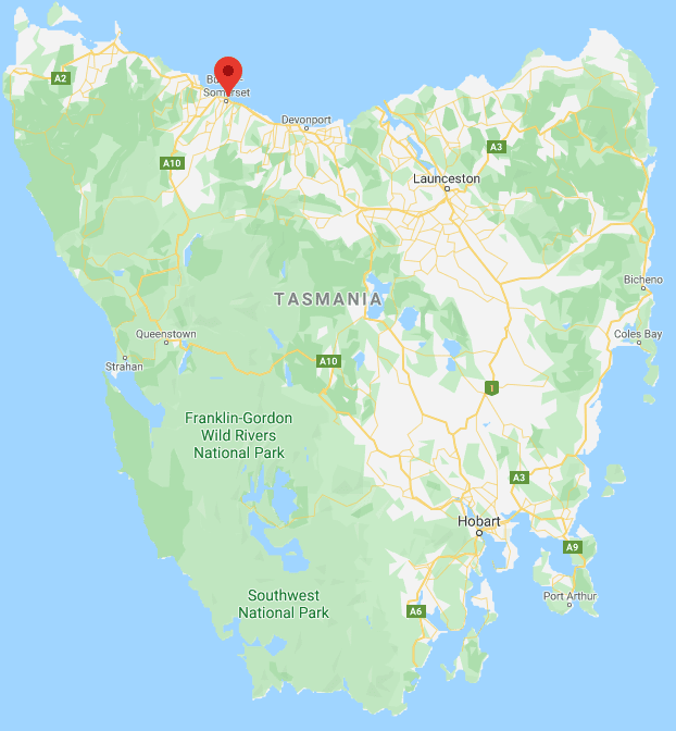 Burnie is on Tasmania’s north-west coast