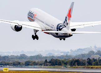 Coping with COVID-19 in an airport pharmacy A plane taking off at Gold Coast Airport. (Image: Gold Coast Airport)