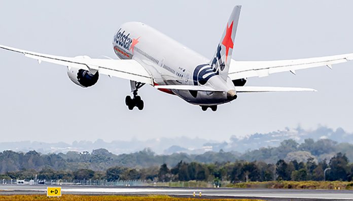 Gold-Coast-aiport-feature A plane taking off at Gold Coast Airport. (Image: Gold Coast Airport)