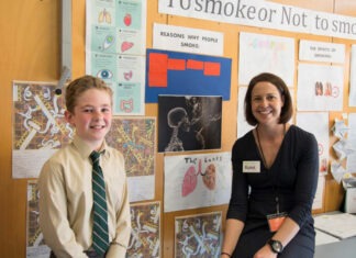 Dr Rosie Nash is on a mission to improve health literacy Dr Rosie Nash MPS with a participant in the HealthLit4Kids program.