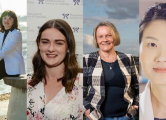 Have your voice heard with PSA’s Communities of Specialty Interest Chairs of PSA's Communities of Specialty Interest. From left: Professor Sinthia Bosnic-Anticevich MPS, Deanna Mill MPS, Debbie Rigby FPS and Dr Fei Sim FPS